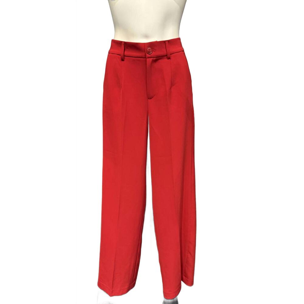 NEW ESQUALO women's trousers wide city pant in red